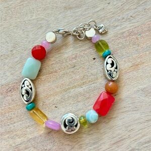 Brighton bracelet with German glass beads signed